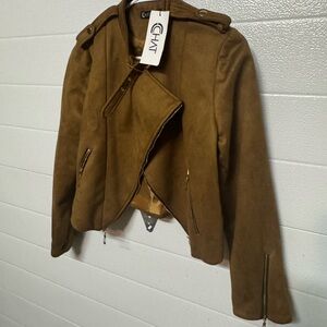 Women's Tan Leather Jacket